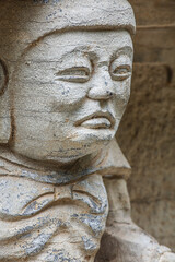 Fototapeta na wymiar Buddha Statues carved in stone, Seven Star Park, Guilin China