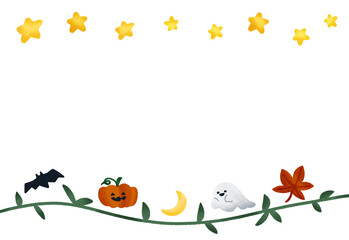 ハロウィン　星のフレーム