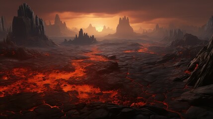 nature lava fields vast illustration landscape rock, volcanic sky, tourism scenic nature lava fields vast