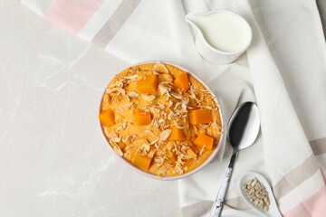 Fall season or autumn season food - pumpkin porridge