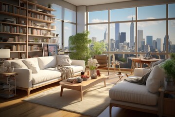 Interior design of a compact apartment