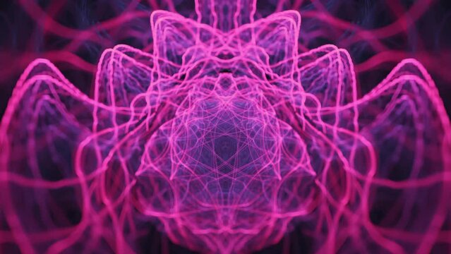 Hypnotic intricate flowing geometric mandala patterns, fractal abstract ecstasy, endless loop of spiritual awakening energy flow, visual beats fantasy swirls.