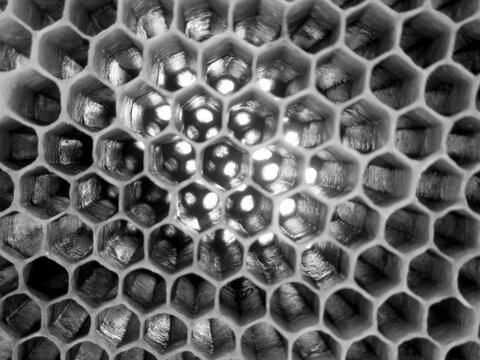 Abstract hexagon structure is honeycomb from bee hive