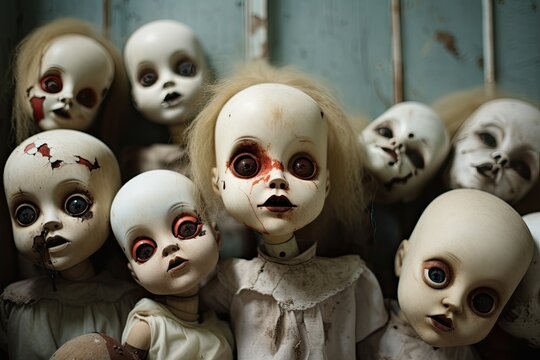scary haunted halloween dolls 