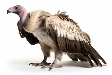 vulture on white