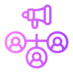 affiliate gradient icon