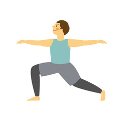 ヨガ戦士のポーズ