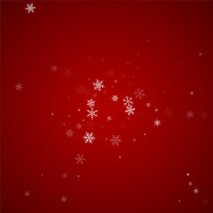 Magic falling snow christmas background. Subtle