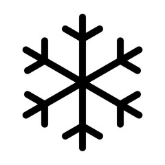 Snowflake line icon. Vector graphics
