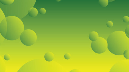 Green and yellow abstract circle gradient modern graphic background