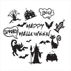 Vector seamless pattern for Halloween with orange smiling spooky pumpkins on dark blue background. Holiday backdrop for wrapping paper, fabric, textile, scrapbook.
