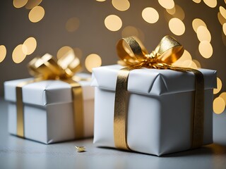 Capture the essence of pure joy and celebration through the enchanting presence of these white gift boxes, ideal for adding a touch of elegance to your projects