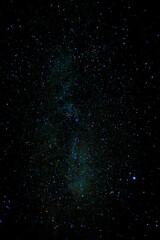 Dark star sky in late summer in Krkonose national park