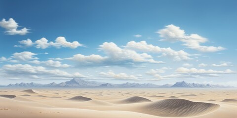Fototapeta na wymiar hot sun in a wide desert