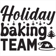 Holiday baking team