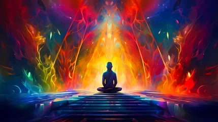 Foto op Canvas Meditation Zen Mindfulness Spiritual Yoga © Robert