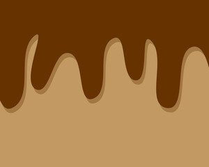 the vector of an chocolate melted backround