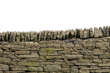 Dry stone wall in the Peak District National Park