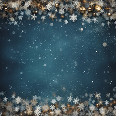 Fototapeta na wymiar christmas background with snowflakes and stars