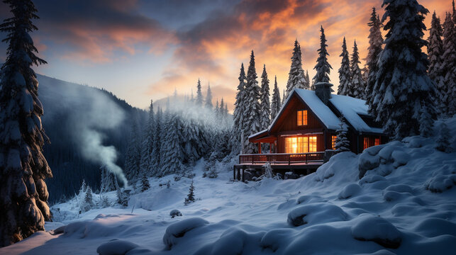 mountain cabin