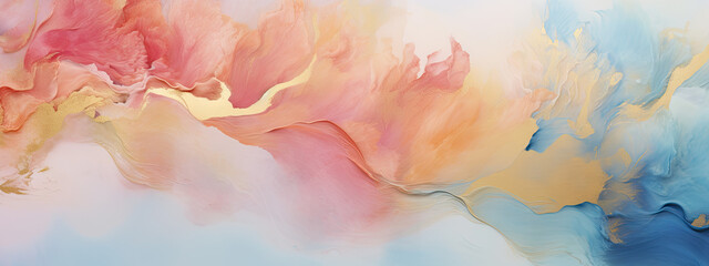 Dynamic Complementary Color Abstract Art: Swirling Liquid Textures