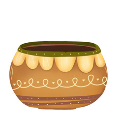 Cartoon Food and Tea for Autumn