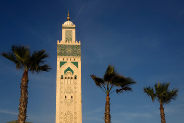 Fototapeta premium Hassan II mosque, Casablanca, Morocco.
