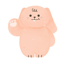 cute kawaii bunny rabbit animal birthday baby shower nursery