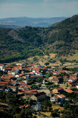 Fototapeta na wymiar View of the houses in a village of Monsanto in Idanha-a-Nova, Portugal.