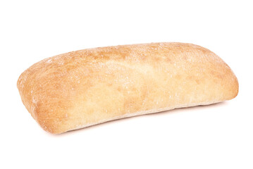 Ciabatta isolated on a white background
