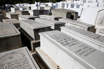 Jewish cemetery of Fes, Morocco. - obrazy, fototapety, plakaty