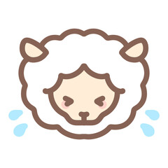 シンプルな羊困る⭐︎PNG