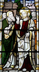 St James's church, Muswell Hill, London, U.K. Stained glass.
