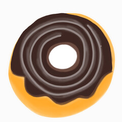 chocolate covered donut