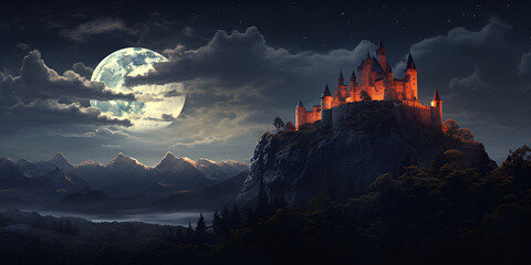 sunrise in the mountains