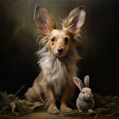 yorkshire terrier puppy on white