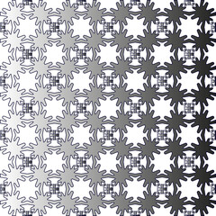 Black and white pattern. Repeat pattern. Abstract background. Patterns with monochrome gradient.Wallpaper for textile design,  on wall paper, wrapping paper, fabrics and home decor. 