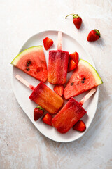 Refreshing homemade watermelon popsicles 