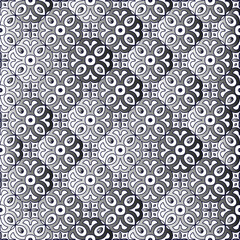 Black and white pattern. Repeat pattern. Abstract background. Patterns with monochrome gradient.Wallpaper for textile design,  on wall paper, wrapping paper, fabrics and home decor. 