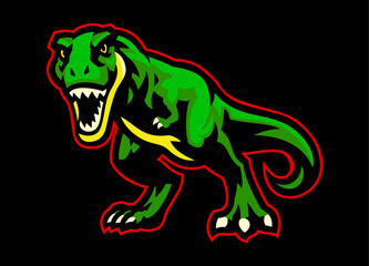 Ferocious T-rex Mascot Vector Illustration