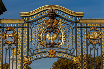 Buckingham Palace gate, London, U.K.