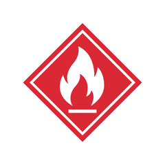 Flamable icon. Fire symbol. Vector icon.
