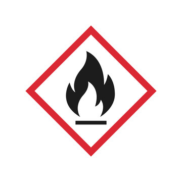 Flamable icon. Fire symbol. Vector icon.