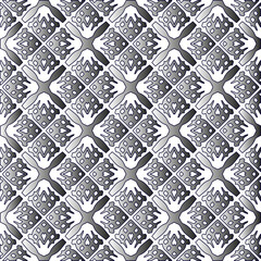 Black and white pattern. Repeat pattern. Abstract background. Patterns with monochrome gradient.Wallpaper for textile design,  on wall paper, wrapping paper, fabrics and home decor. 