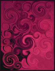 Abstract red swirl ink background template copy space. Liquid Contemporary poster or banner design. Suitable for presentation, report, orevent graphic element.