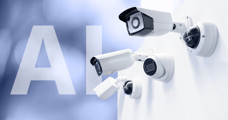 Surveillance camera with artificial intelligence.