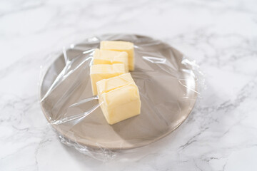Softening unsalted butter