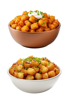 Tater Tot, transparent background, isolated image, generative AI
