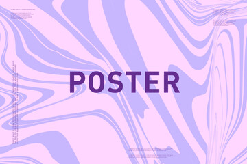 Pattern Optical Art with Twist Striped. Background Gradient Line in Violet Colors. Abstract Swirl Hypnotic in Retro 1970 Style for Banner, Poster, Cover. Vector illustration.