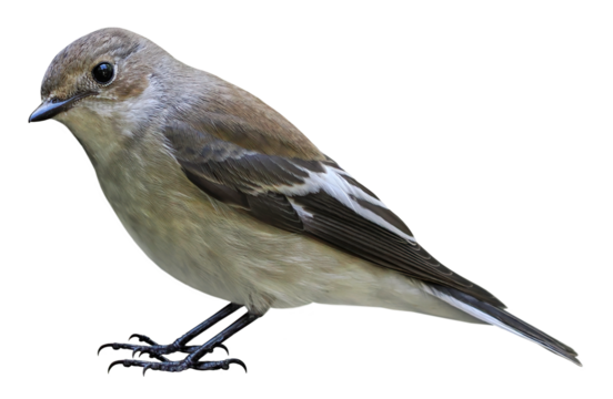 European Pied Flycatcher (Ficedula hypoleuca), PNG, isolated on transparent background